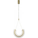 Lampa wisząca szklana dekoracyjna Maya 32cm przeźroczysty / złoty Maytoni
