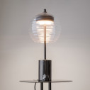 Mystic transparent / black modern glass table lamp Maytoni