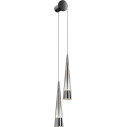 Lampa wisząca szklana nowoczesna Sintesi II 48,9cm przeźroczysty / chrom Maytoni