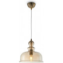 Lampa wisząca szklana retro Tone 29,7cm bursztynowa Maytoni