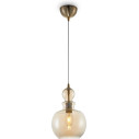 Lampa wisząca szklana retro Tone 21,5cm bursztynowa Maytoni