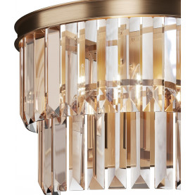 Kinkiet kryształowy Revero bursztynowy / złoty Maytoni 2