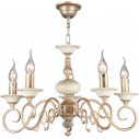 Perla V 56 cm cream-gold antique chandelier Maytoni