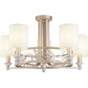 Vittoria 71 cm white-gold ceiling lamp with shades Maytoni
