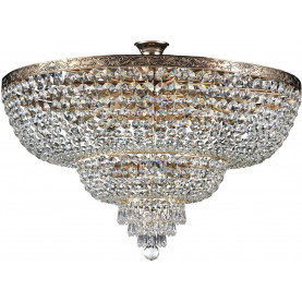 Plafon kryształowy Palace 80cm, antyczny złoty Maytoni. Elegancki plafon na żarówki E27, z bogatym zdobieniem i kryształowymi elementami. Średnica 80cm. Idealny do luksusowych wnętrz. 2