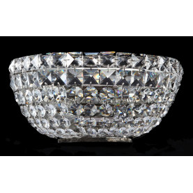 Kinkiet kryształowy Basfor przeźroczysty / nikiel Maytoni 2