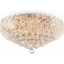 Karolina 51 cm transparent-gold crystal ceiling lamp Maytoni