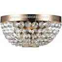 Ottilia transparent / antique gold crystal wall lamp Maytoni