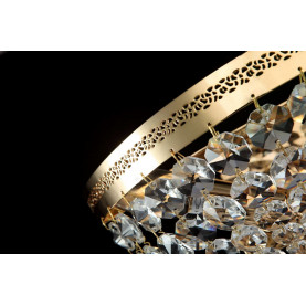 Kinkiet kryształowy Ottilia przeźroczysty/ antyczny złoty Maytoni 2