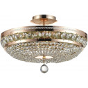 Ottilia 43.5 cm transparent / antique gold crystal ceiling lamp Maytoni