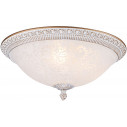 Pascal 35 cm white-gold antique glass ceiling lamp Maytoni