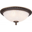 Pascal 35 cm white-brown antique glass ceiling lamp Maytoni