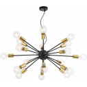 Jackson XVIII 98 cm black-gold loft "bulbs" hanging lamp Maytoni