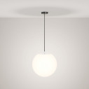 Erda 30 cm white-black hanging garden ball lamp Maytoni