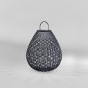 Plet LED 3000K 45 cm black rattan solar outdoor lamp Maytoni