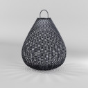 Plet LED 3000K 61 cm black rattan solar outdoor lamp Maytoni