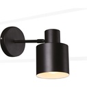 Kinkiet loftowy regulowany Black Czarny MaxLight do sypialni i salonu.