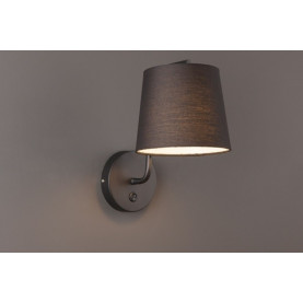 Wall lamp with shade Chicago Black MaxLight 2