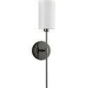 Kinkiet z abażurem Darling 53cm biały / czarny połysk Step Into Design