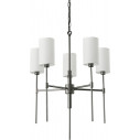 Żyrandol wiszący z abażurami hampton Darling 60cm biały / czarny połysk Step Into Design