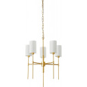 Żyrandol wiszący z abażurami hampton Darling 60cm złoty / czarny połysk Step Into Design
