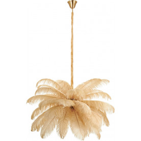 Lampa wisząca z piórami Emu 100cm beżowa Step Into Design
