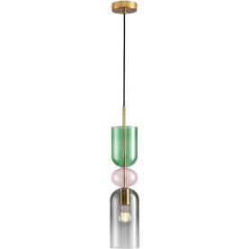 Lampa wisząca szklana dekoracyjna Pastello Green 13cm multikolor Step Into Design
