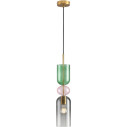 Lampa wisząca szklana dekoracyjna Pastello Green 13cm multikolor Step Into Design