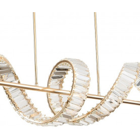 Lampa wisząca kryształowa Ritz LED 150cm złota Step Into Design 2