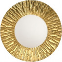 Kinkiet okrągły ze szklaną kulą Sun 20cm biało-złoty Step Into Design