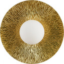 Kinkiet okrągły ze szklaną kulą Sun 35cm biało-złoty Step Into Design