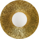 Kinkiet okrągły ze szklaną kulą Sun 40cm biało-złoty Step Into Design