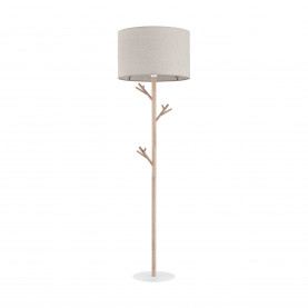 Lampa podłogowa z abażurem Albero 170cm len / sosna TK Lighting