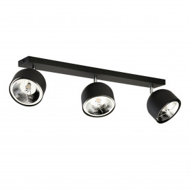 Reflektor sufitowy 3 punktowy z żarówkami Altea czarny TK Lighting