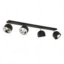 Reflektor sufitowy 4 punktowy z żarówkami Altea czarny TK Lighting