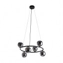 Lampa wisząca okrągła szklane kule Anabelle VI 62cm grafit lustrzany / czarny TK Lighting