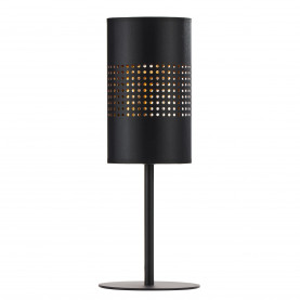 Lampa ażurowa na szafkę nocną Bogart czarno-złota TK Lighting