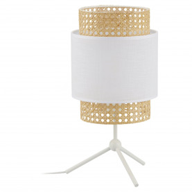 Lampa stołowa Boho New biały / rattan TK Lighting