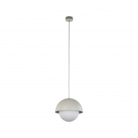 Lampa wisząca ze szklaną kulą Bono 27cm beż / biały TK Lighting