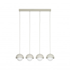Lampa wisząca ze szklanymi kulami na listwie Bono IV 83cm beż / biały TK Lighting