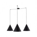 Lampa wisząca 3 punktowa pająk Cono Black 400cm czarna TK Lighting