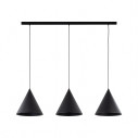 Lampa wisząca stożek 3 punktowa na listwie Cono Black 120cm czarna TK Lighting