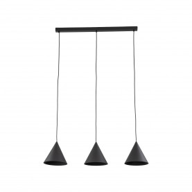 Lampa wisząca stożek 3 punktowa na listwie Cono Black 86cm czarna TK Lighting
