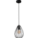 Dekoracyjna Lampa wisząca druciana Brylant 18 Czarna TK Lighting do salonu, sypialni i poczekalni.