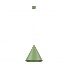 Lampa wisząca stożek Cono Peapod 32cm zielona TK Lighting