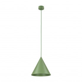 Lampa wisząca stożek Cono Peapod 25cm zielona TK Lighting