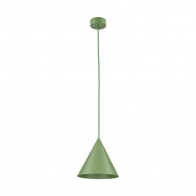 Lampa wisząca stożek Cono Peapod 19cm zielona TK Lighting