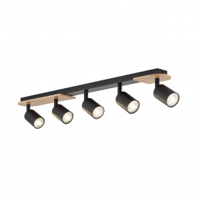 Reflektor sufitowy loft Cover Wood V czarny / drewno TK Lighting