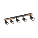 Reflektor sufitowy loft Cover Wood V czarny / drewno TK Lighting