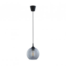 Lampa wisząca szklana kula Cubus 20cm grafitowa TK Lighting